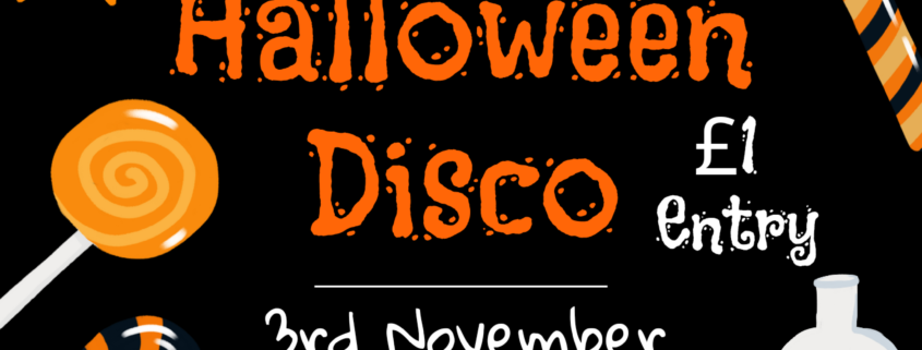 advert for halloween disco - pre school